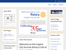 Tablet Screenshot of capitalcityrotary.com